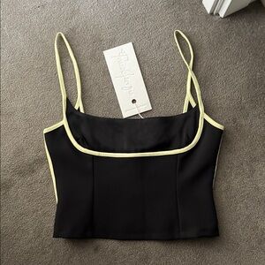 Black and Yellow Women's Top